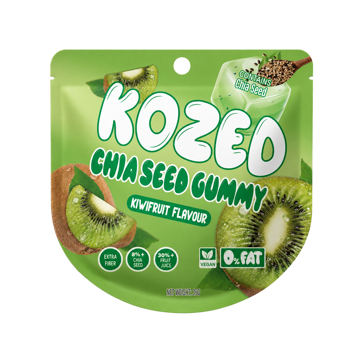 KOZED - Chia Seed Gummy - Kiwifruit