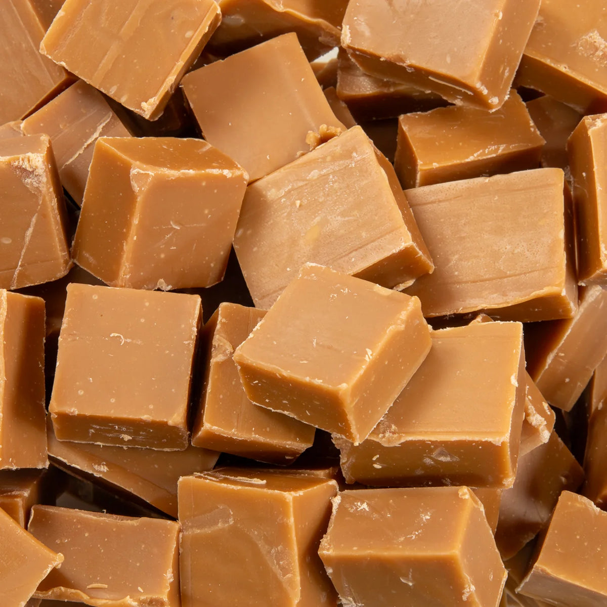 A bag of Carousel Russian fudge, pale grainy pieces